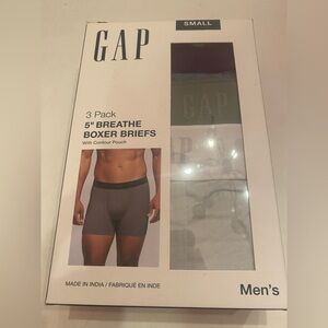 GAP Men’s 3 Pack Contour Pouch 5” Breathe Boxer Briefs Trunks Size Small 30-31